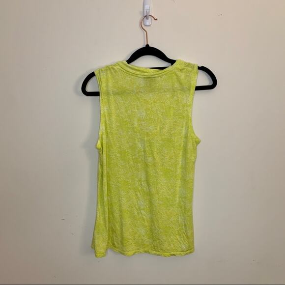 Mossimo Bright Green Cowl Neck Tank Top Medium - Picture 6 of 7